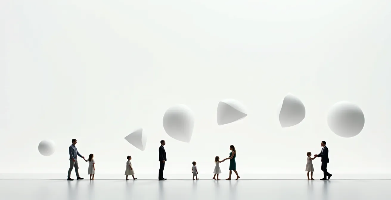 Zeitstrahl mit verschiedenen Lebensphasen und passenden Rechtsschutzmodulen