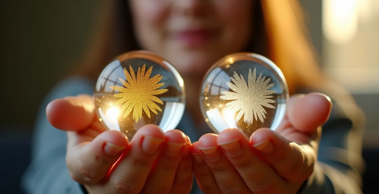 Symbolische Darstellung der Balance zwischen Versicherungspreis und Leistungsumfang