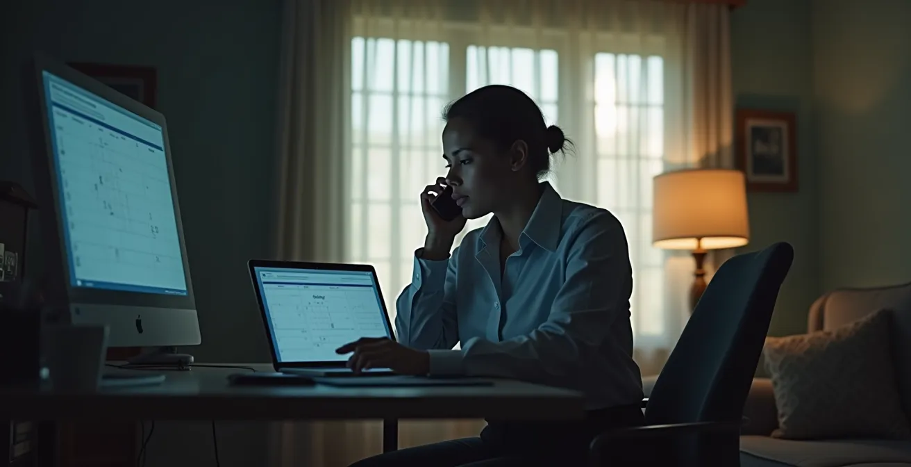 Geschäftsmann telefoniert entspannt für schnelle Terminvereinbarung beim Facharzt