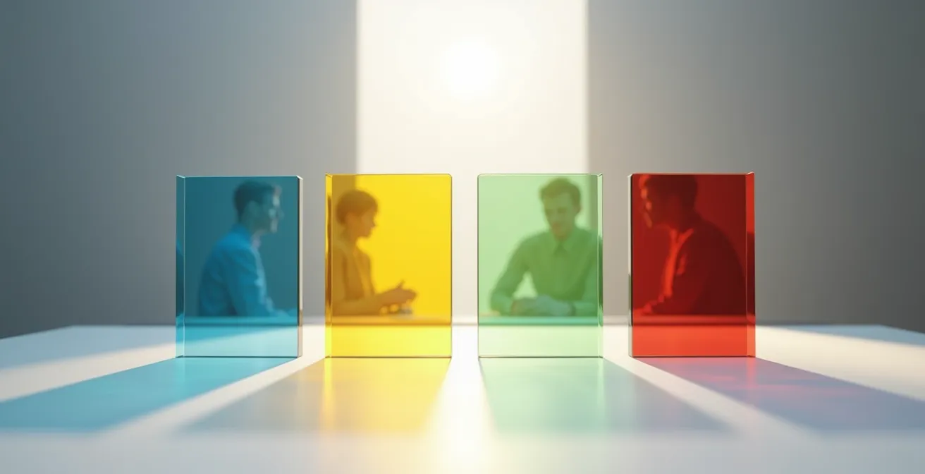 Visualisierung der strukturierten Kommunikation nach dem 4-Ohren-Modell