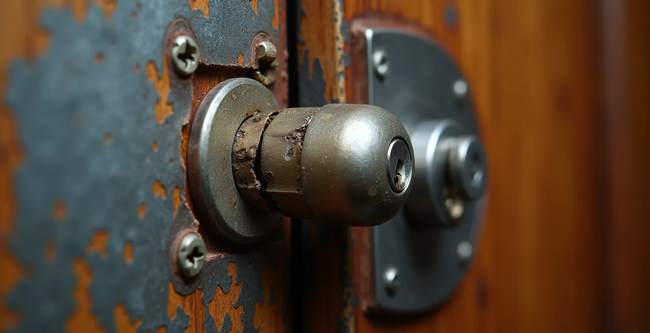 Dokumentation von Vandalismusschäden nach Einbruchversuch