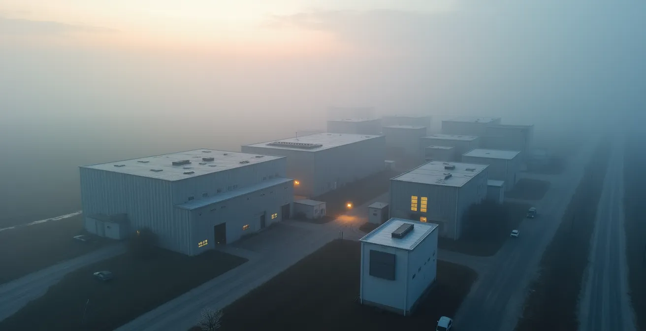 Visuelle Darstellung verschiedener Versicherungsebenen und deren Deckungsumfang bei Betriebsunterbrechung