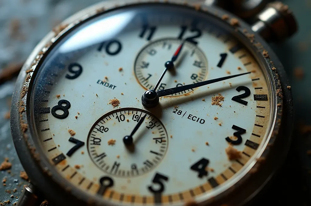 Zeitstrahl mit markierten Deckungslücken im Transportprozess