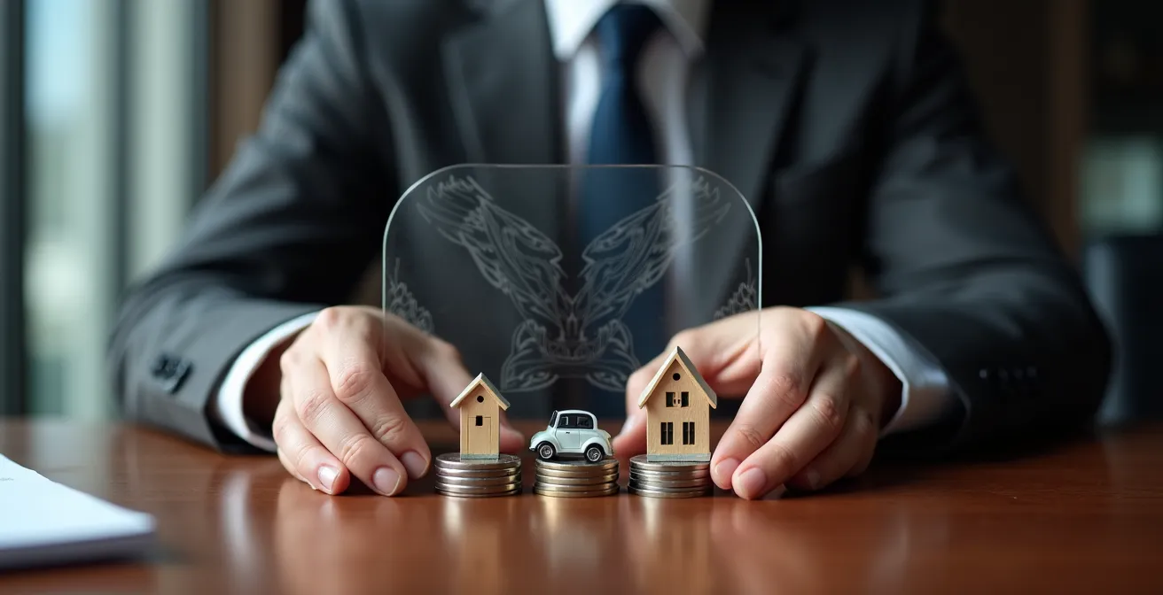 Geschäftsführer prüft Dokumente zur Haftungsbegrenzung seiner GmbH